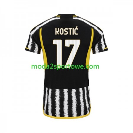 Koszulka Juventus Filip Kostic 17 Domowe Stroje Piłkarskie 2023/24 Krótki Rękaw